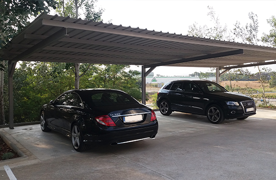 marquesina parking instalada