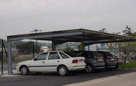 marquesina parking instalada