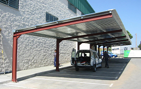 marquesina parking instalada