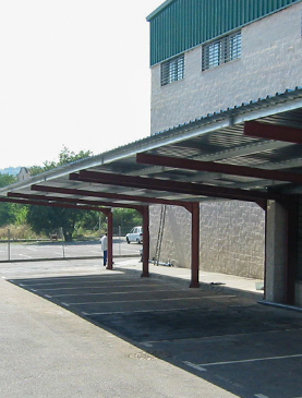 marquesina parking instalada
