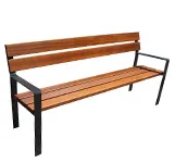 banco urbano estilo banco madera estilo