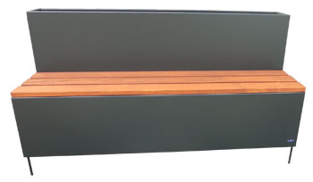 banco / jardinera grea con respaldo a medida banco / jardinera grea con respaldo a medida