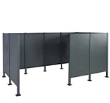 Valla metalica cubre contenedores Valla metalica cubre contenedores