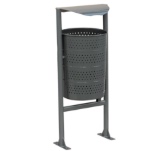 papelera circu plus hierro lacado gris papelera circu plus hierro