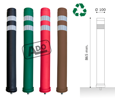 modelos pilonas A-Blen DT Eco con tornillo para atornillar a suelo