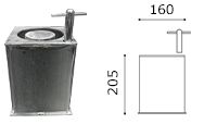 base hierro extraible pilonas a-flex dt