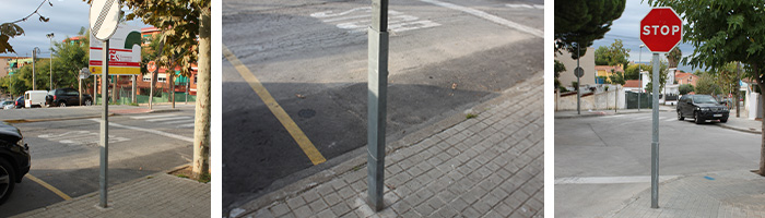 inslaciones protectores postes verticales