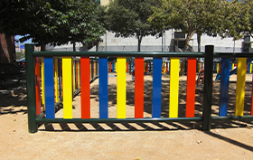 puerta vallado colores parc