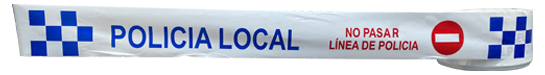 diseño estandar cinta plastica policia local