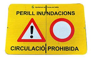 señalizacion plegable abierta