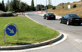 señal de trafico instalada