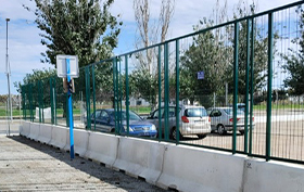 valla new jersey sobre verja reforzada
