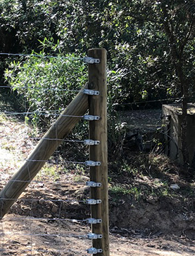 vallado cinegético instalado detalle